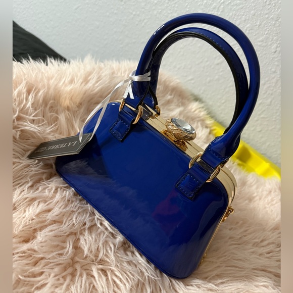 L'Atelier Royal Blue Mini Bag - Picture 1 of 9